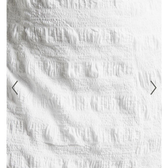 Showpo TABATHA PUFF SLEEVE CUT OUT MIDI DRESS IN WHITE CHECK - Picture 7 of 8